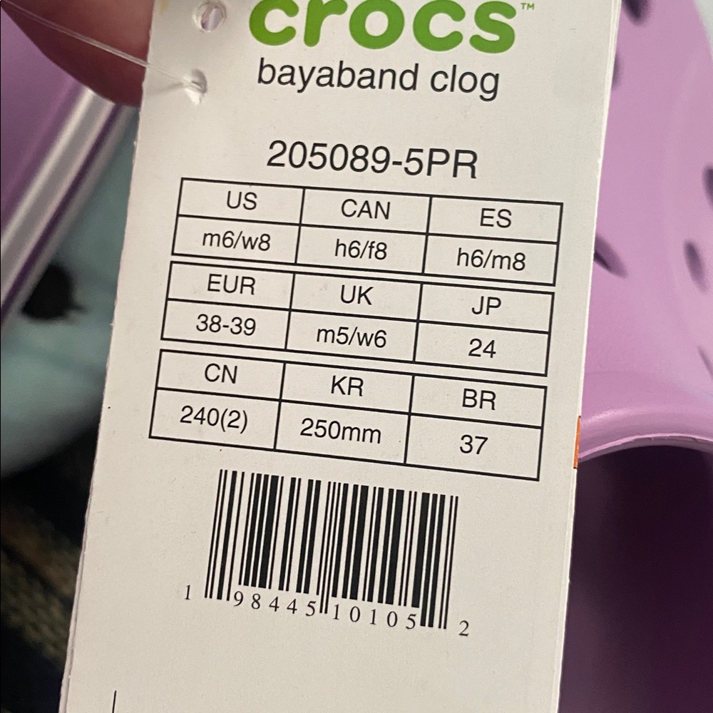 CROCS Purple Sandals with Ventilation and Pivoting Heel Strap - Picture 7 of 9